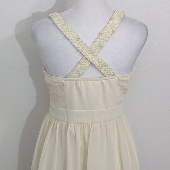 Minuet Ivory Homecoming Dress NWT Size Small Cream Formal Mini Dress - Picture 5 of 9